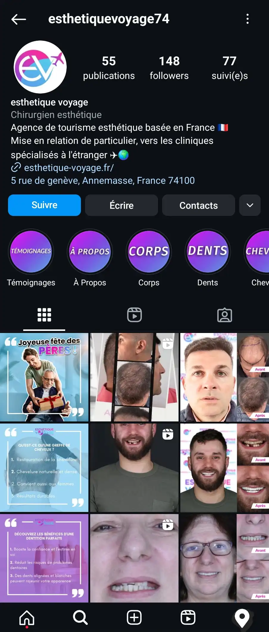 Instagram esthétique voyage